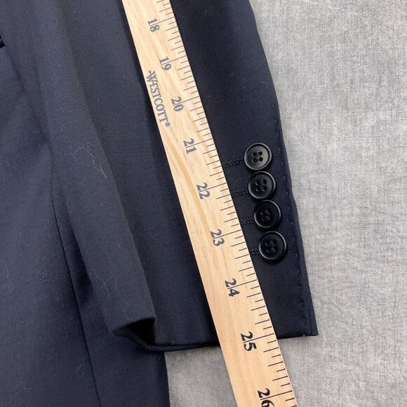 Efendi Blazer Men 41 Navy Blue‎ Half Canvas Tailored Classic Career Suit Jacket - Picture 5 of 12